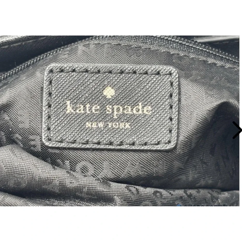 Kate Spade Cameron Medium Satchel Crossbody Purse Wallet Set‎ Beige Black